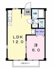 グリーンハイツAの間取り画像