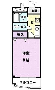 アベニュー名駅の間取り画像