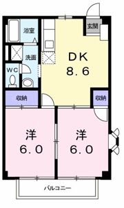カーサ西野の間取り画像