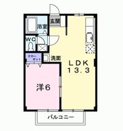 エバグリーンBの間取り画像