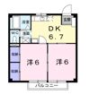 サンハイツ梶山Bの間取り画像