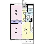 エルディム高野Bの間取り画像