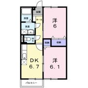 エルディム高野Cの間取り画像