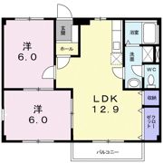 宮代ハイムBの間取り画像