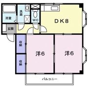 ヴィラマリン Aの間取り画像