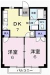 大喜多ハイツの間取り画像