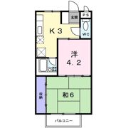 コーポみやびAの間取り画像