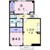ヴィラージュ・ツボノⅠBの間取り画像