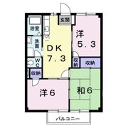 アサヒコーポの間取り画像