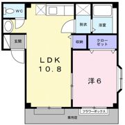 ベルドール松房Ⅰの間取り画像