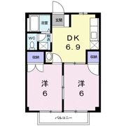 コーポ新町の間取り画像