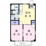 メゾンハナブサⅡの間取り画像