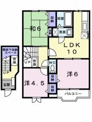 ハーモニー高岡Ⅱの間取り画像