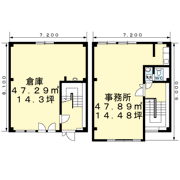 仁戸名町倉庫付事務所65210の間取り画像