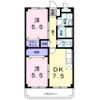 スカイハイツはなぶさの間取り画像