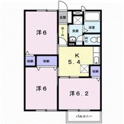 グリーンハイムBの間取り画像