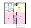 ドエル観音寺Bの間取り画像