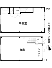 平下荒川倉庫付事務所の間取り画像