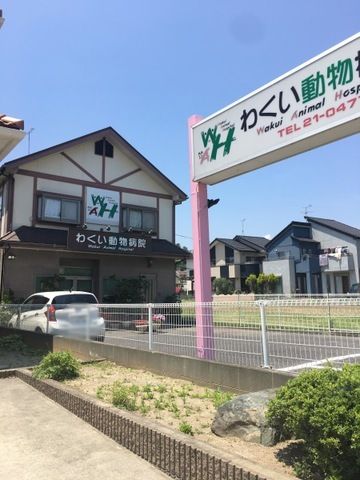 近くのわくい動物病院まで600m(徒歩8分)