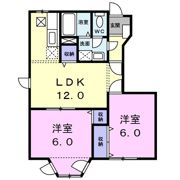 クレストール新城Aの間取り画像