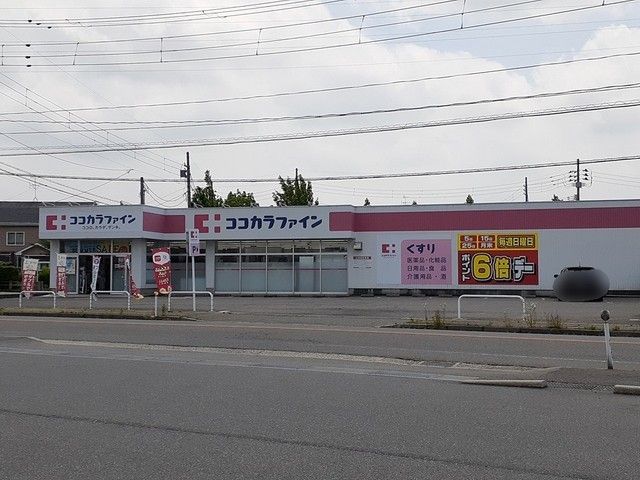 近くのココカラファイン新崎店まで600m（徒歩8分）