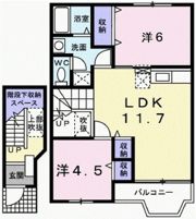 ハーブテラスⅠリーフの間取り画像
