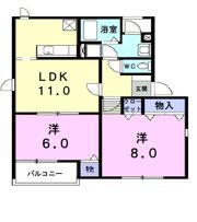 パルテノン吉藤Cの間取り画像