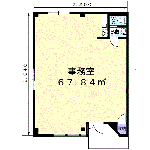 古国府事務所の間取り画像