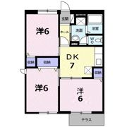 パディビレッジ鶴田Aの間取り画像