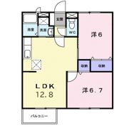 エトワール畔見 Aの間取り画像