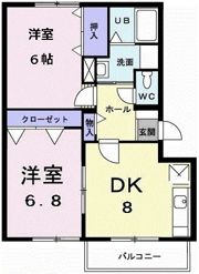 ハイツムラタの間取り画像