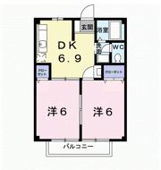 グリーンコートBの間取り画像