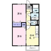 メゾン浜郷 B棟の間取り画像