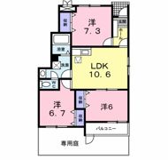サニーガーデンE棟の間取り画像