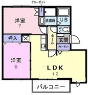 フローラルヒルズBの間取り画像