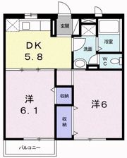 OMハイツⅡの間取り画像