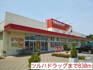 近くのツルハドラッグまで830m（徒歩11分）