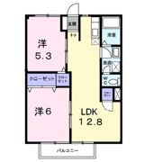 サニーサイド三笠Aの間取り画像