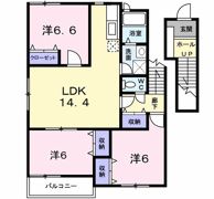 サニーガーデンA棟の間取り画像