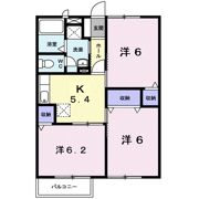 リバティヒルズAの間取り画像