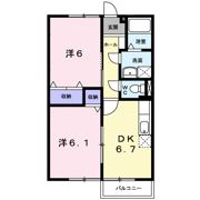 なかよしハイツ 1の間取り画像