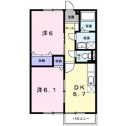 ビューパレスK1の間取り画像