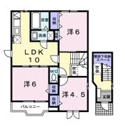 クレストール見次Aの間取り画像