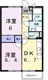 ベルフィーユ山手上Aの間取り画像