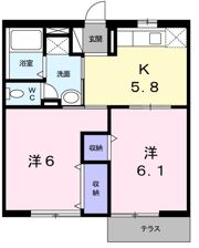 コートアカサカの間取り画像