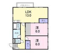 シャルマン上Ⅱ番館の間取り画像