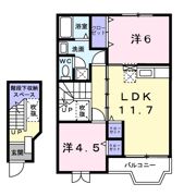 クレストール1037Bの間取り画像