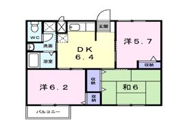 サンパティーク Aの間取り画像