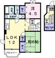 メゾンド・フルールの間取り画像