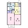 ラフォーレ大治田2の間取り画像
